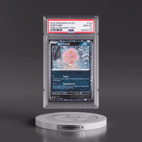 2023 Pokémon Svi EN-Scarlet & Violet #129 Spiritomb - Triple Whammy Tin (PSA 10 GEM MINT)