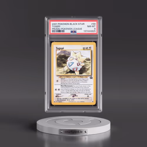 2001 Pokémon Promo Black Star #30 Togepi - Pokemon League (PSA 8 NM-MT)