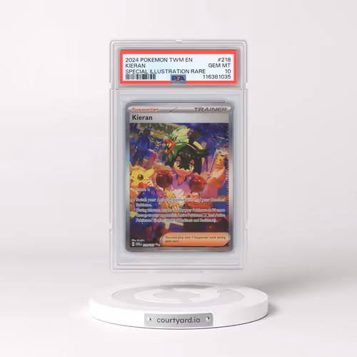 2024 Pokémon Twm EN-Twilight Masquerade #218 Kieran - Special Illustration Rare (PSA 10 GEM MINT)