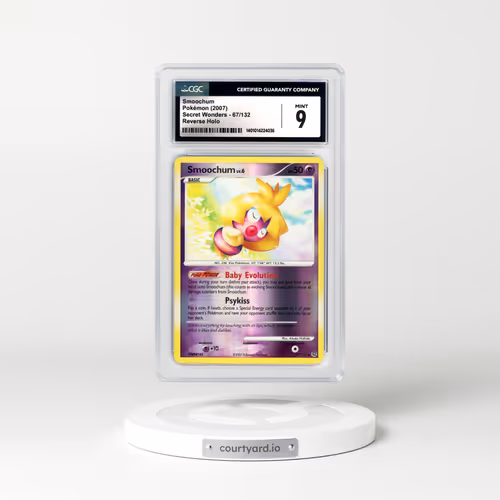 2007 Secret Wonders #67 Smoochum - Holo (CGC 9 MINT)