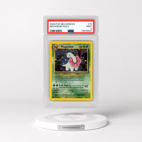 2000 Pokémon Neo Genesis #10 Meganium - Holo (PSA 9 MINT)