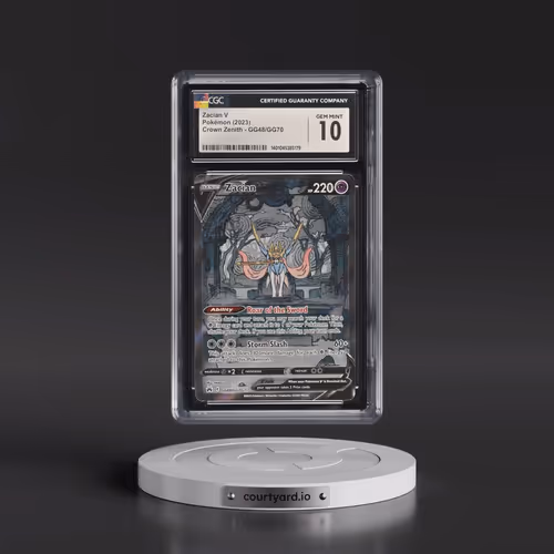2023 Crown Zenith #GG48/GG70 Zacian V - Galarian Gallery Holo (CGC 10 GEM MINT)