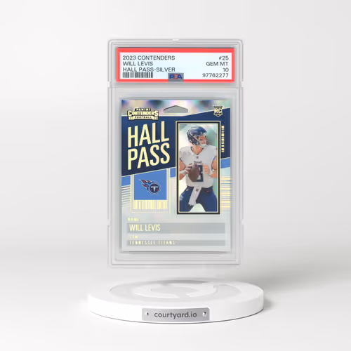 2023 Panini Contenders Hall Pass #25 Will Levis - Silver (PSA 10 GEM MINT)
