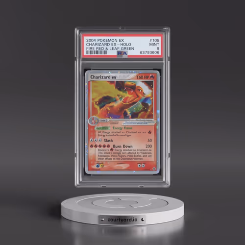 2004 Pokémon EX Fire Red & Leaf Green #105 Charizard EX - Holo Holo (PSA 9 MINT)