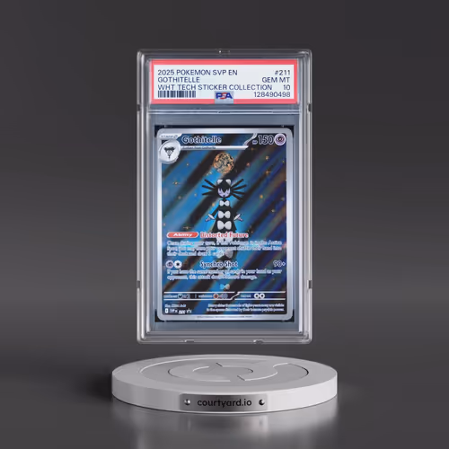 2025 Pokémon Svp EN-SV Black Star Promo #211 Gothitelle - White Flare Tech Sticker Collection (PSA 1