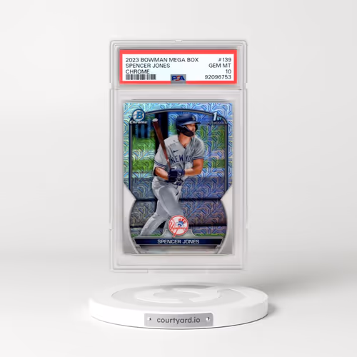 2023 Bowman Mega Box Chrome #139 Spencer Jones (PSA 10 GEM MINT)