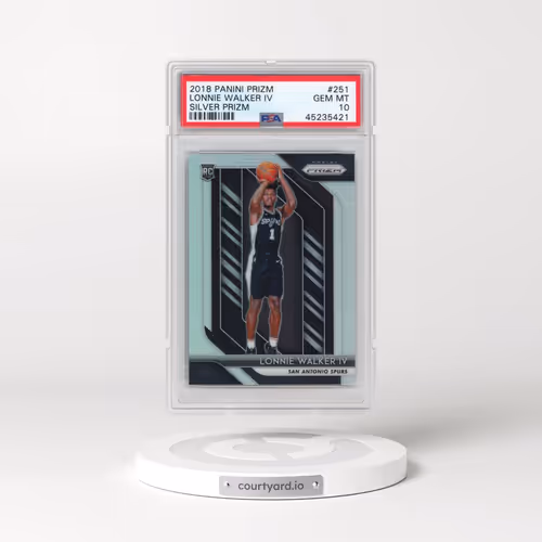 2018 Panini Prizm #251 Lonnie Walker IV - Silver Prizm (PSA 10 GEM MINT)