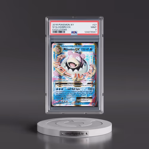 2016 Pokémon XY Evolutions #27 M Slowbro EX - Holo (PSA 9 MINT)