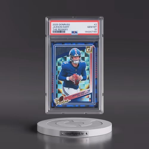2025 Panini Donruss the Rookies #2 Jaxson Dart (PSA 10 GEM MINT)