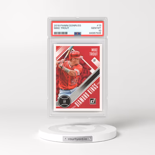 2018 Panini Donruss #13 Mike Trout (PSA 10 GEM MINT)