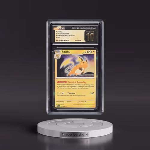 2024 Paldean Fates - PAF EN #019/091 Raichu - Holo (CGC 10 PRISTINE)