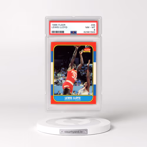 1986 Fleer #65 Lewis Lloyd (PSA 8 NM-MT)