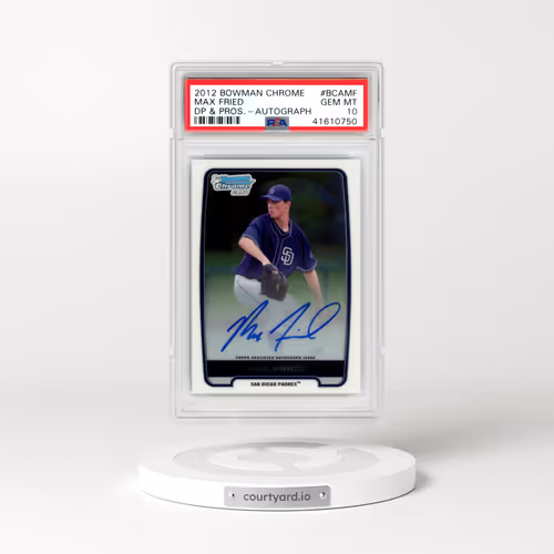 2012 Bowman Chrome Draft Picks & Prospects Autograph #BCAMF Max Fried (PSA 10 GEM MINT)