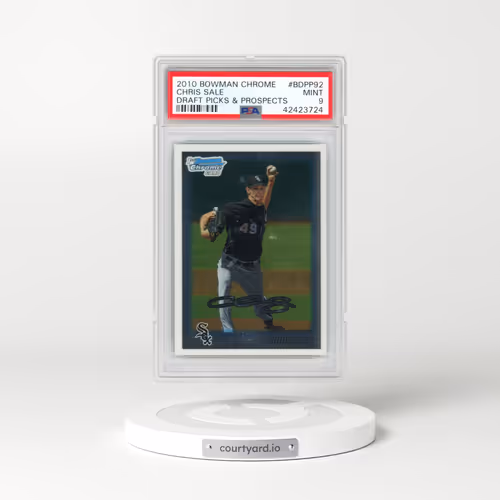 2010 Bowman Chrome Draft Picks & Prospects #BDPP92 Chris Sale (PSA 9 MINT)