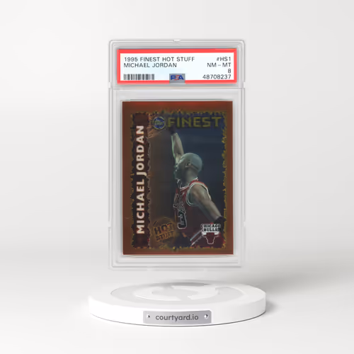 1995 Finest Hot Stuff #HS1 Michael Jordan (PSA 8 NM-MT)