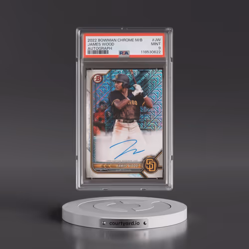 2022 Bowman Chrome Mega Box Autographs #JW James Wood (PSA 9 MINT)