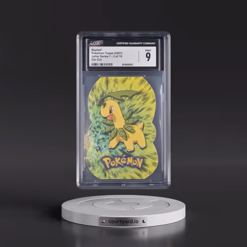 2001 Johto Series 1 #2 of 15 Bayleef - Die-Cut (CGC 9 MINT)