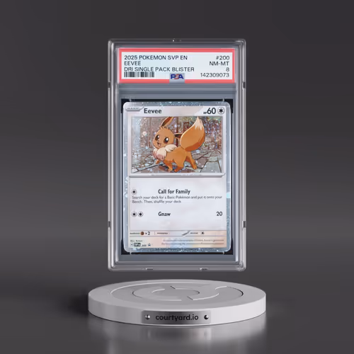 2025 Pokémon Svp EN-SV Black Star Promo #200 Eevee - Destined Rivals Single Pack Blister (PSA 8 NM-M