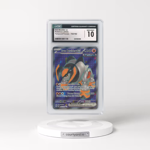 2023 Temporal Forces - TEF EN #192/162 Iron Boulder ex - Ultra Rare Holo (CGC 10 GEM MINT)