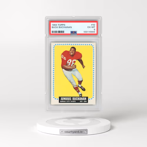 1964 Topps #92 Buck Buchanan (PSA 6 EX-MT)