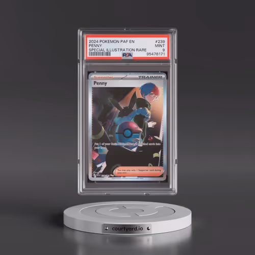 2024 Pokémon Paf EN-Paldean Fates #239 Penny - Special Illustration Rare (PSA 9 MINT)