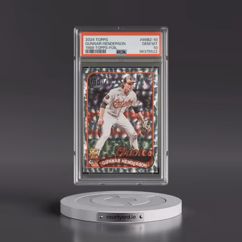 2024 Topps 1989 Topps Baseball #89B2-10 Gunnar Henderson - Series 2-Foil (PSA 10 GEM MINT)