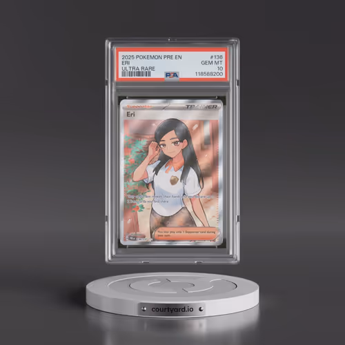 2025 Pokémon Pre EN-Prismatic Evolutions #136 Eri - Ultra Rare (PSA 10 GEM MINT)