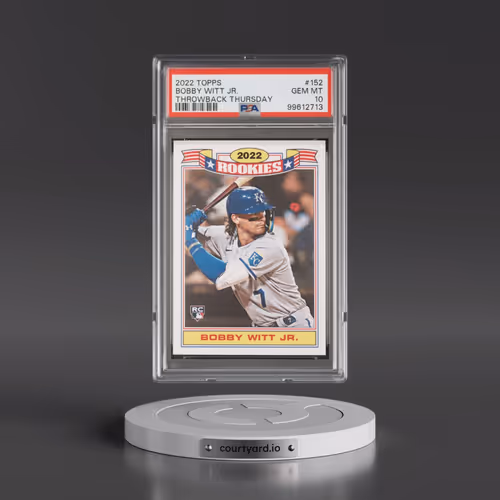 2022 Topps Throwback Thursday #152 Bobby Witt Jr. (PSA 10 GEM MINT)