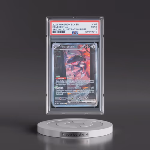 2025 Pokémon Blk EN-Black Bolt #169 Genesect EX - Holo Special Illustration Rare (PSA 9 MINT)