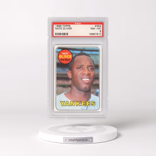 1969 Topps #354 Nate Oliver (PSA 8 NM-MT)