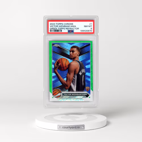 2023 Topps Chrome #1 Victor Wembanyama - Green Topps Refractor (PSA 8 NM-MT)