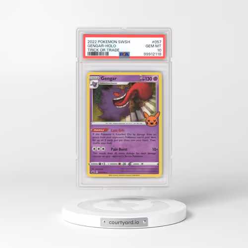 2022 Trick or Trade BOOster #057 Gengar - Holo (Pumpkin Stamp) (PSA 10 GEM MINT)