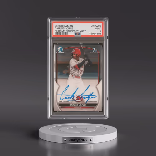 2023 Bowman Chrome Prospect Autographs #CPACJ Carlos Jorge (PSA 9 MINT)