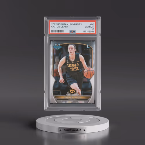 2022 Bowman Chrome University #50 Caitlin Clark (PSA 10 GEM MINT)