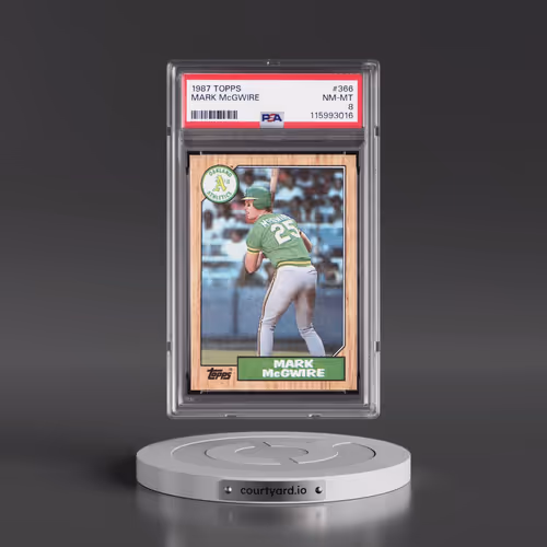 1987 Topps #366 Mark McGwire (PSA 8 NM-MT)