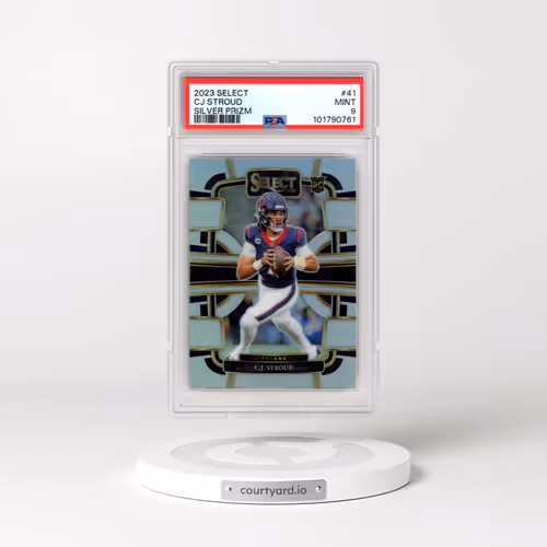 2023 Panini Select #41 CJ Stroud - Silver Prizm (PSA 9 MINT)
