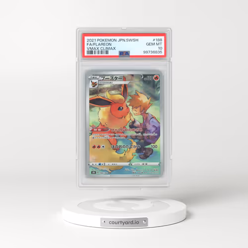 2021 Pokémon Sword & Shield Vmax Climax #188 Flareon - Full Art (PSA 10 GEM MINT)
