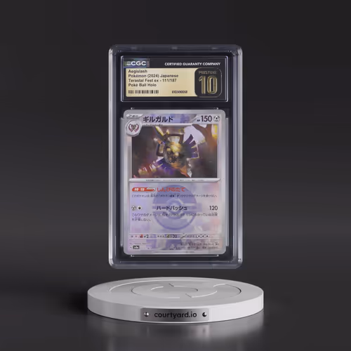 2024 High Class Pack: Terastal Fest ex - sv8a #111/187 Aegislash - Poké Ball Holo (CGC 10 PRISTINE)