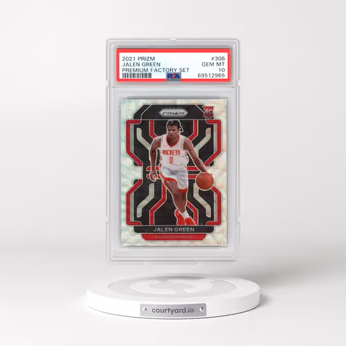 2021 Panini Prizm Factory Set #306 Jalen Green (PSA 10 GEM MINT)