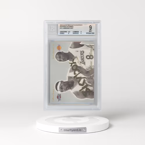 2003 Skybox Autographics Rookies Affirmed #12 Kobe Bryant/LeBron James (BGS 9 MINT)