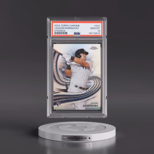 2024 Topps Chrome Strokes #S21 Jasson Dominguez (PSA 10 GEM MINT)