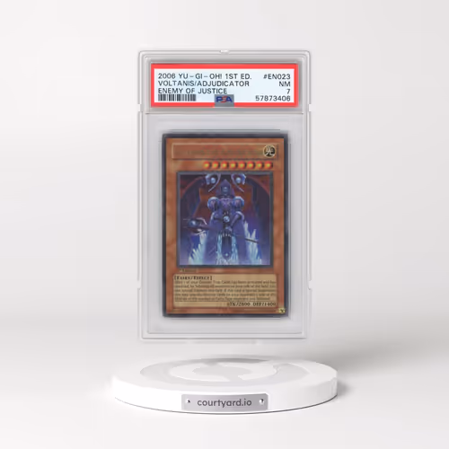 2006 YU-GI-Oh! Eoj-Enemy of Justice #EN023 Voltanis the Adjudicator - 1st Edition (PSA 7 NM)