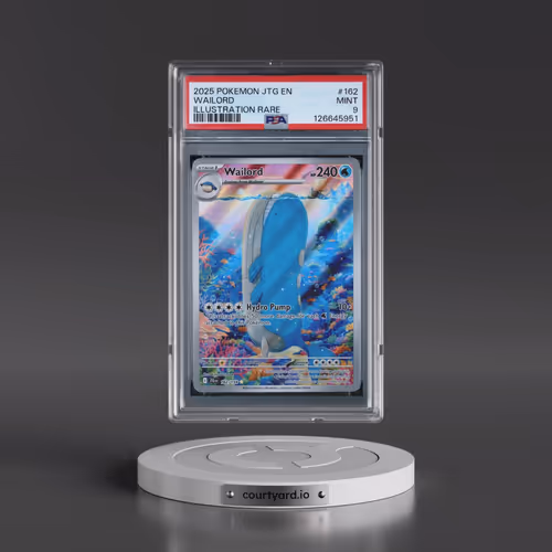 2025 Pokémon Jtg EN-Journey Together #162 Wailord - Illustration Rare (PSA 9 MINT)