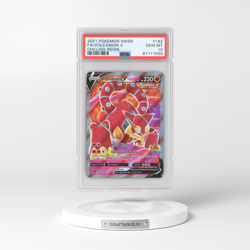 2021 Chilling Reign #162 Volcanion V - Full Art Holo (PSA 10 GEM MINT)