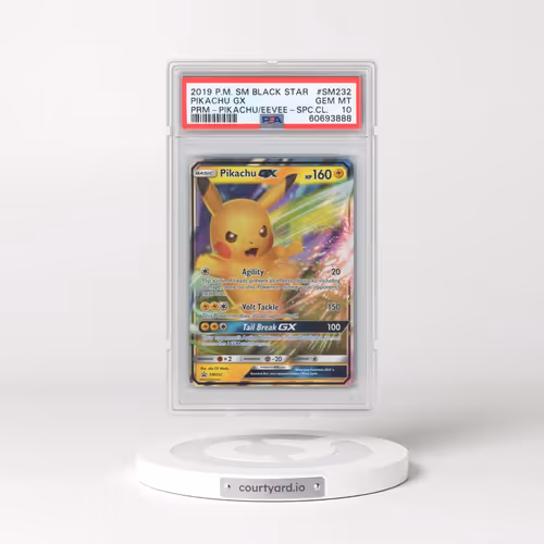 2019 Pokémon SM Black Star Promo #SM232 Pikachu GX - Holo Pikachu-GX & Eevee-GX Special Collection (