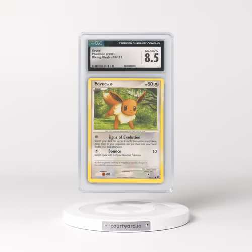 2009 Rising Rivals #59/111 Eevee (CGC 8.5 NM-MT+)