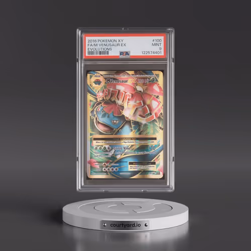 2016 Pokémon XY Evolutions #100 M Venusaur EX - Holo Full Art (PSA 9 MINT)