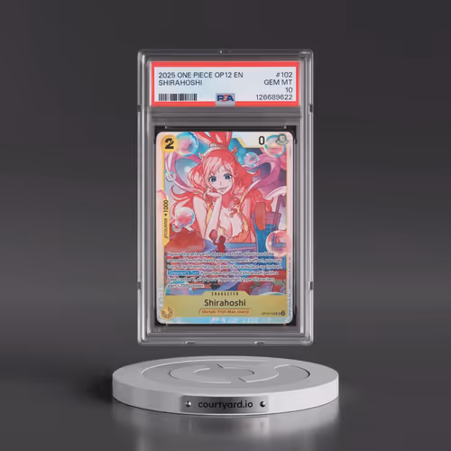 2025 One Piece OP12-Legacy of the Master #102 Shirahoshi (PSA 10 GEM MINT)