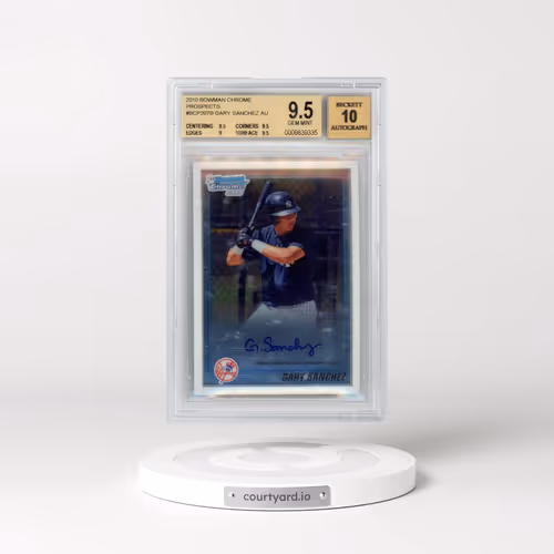 2010 Bowman Chrome Prospects #BCP207B Gary Sanchez AU (BGS 9.5 GEM MINT)