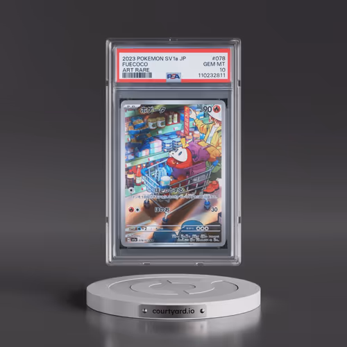 2023 Pokémon Sv1a-Triplet Beat #078 Fuecoco - Art Rare (PSA 10 GEM MINT)